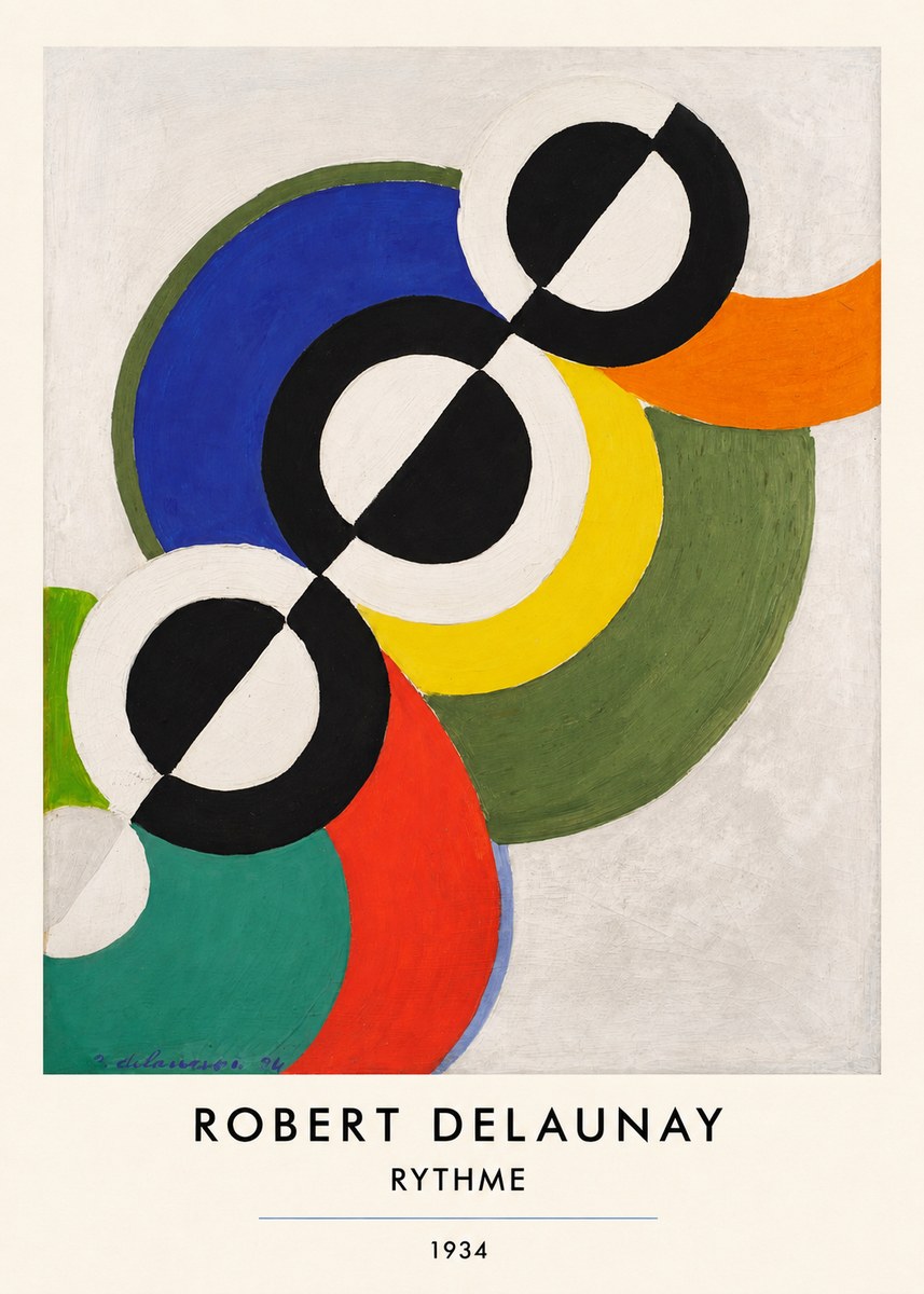 Robert Delaunay Rythme, 1934 No5 - Affiche