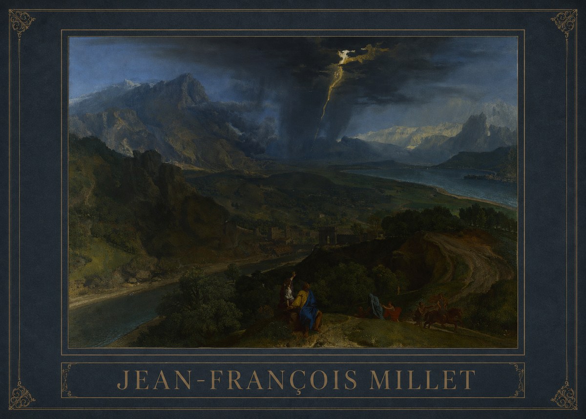 Jean-François Millet The Thunderbolt No3 - Affiche