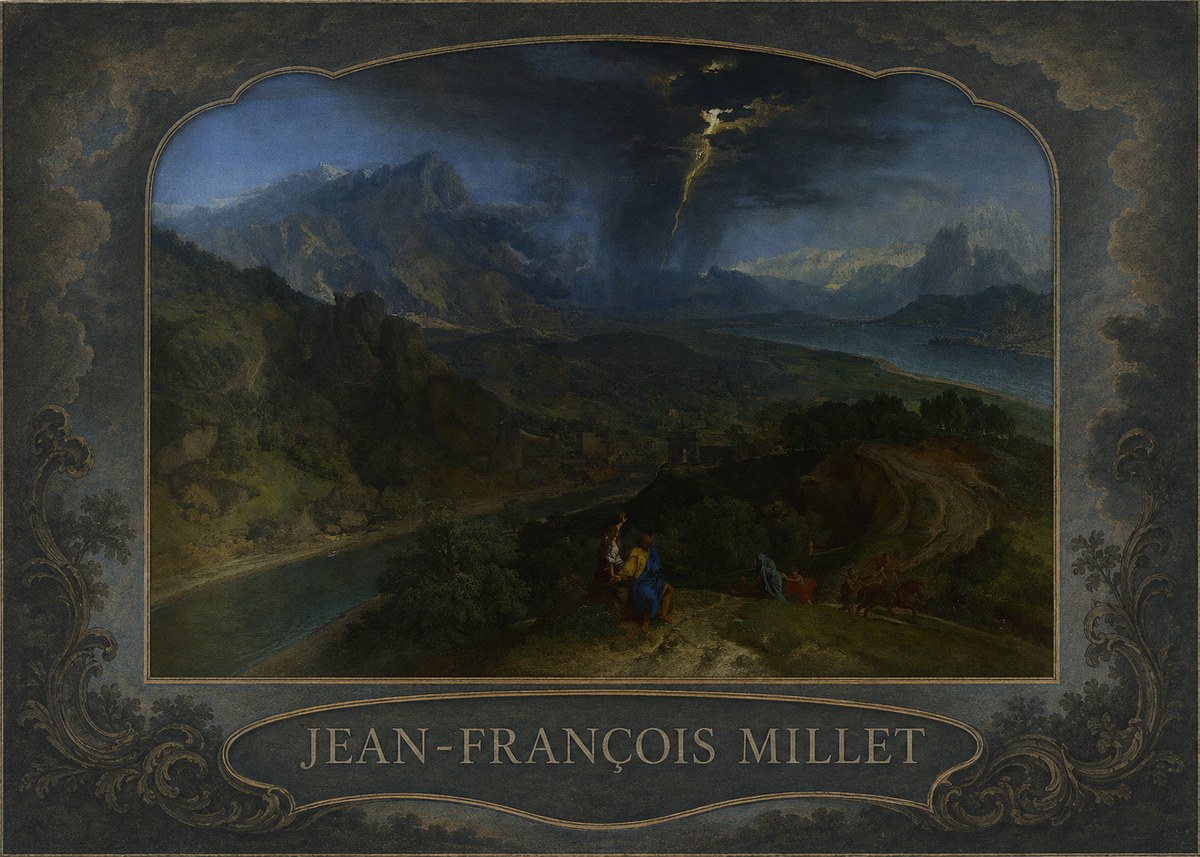 Jean-François Millet The Thunderbolt No5 - Affiche