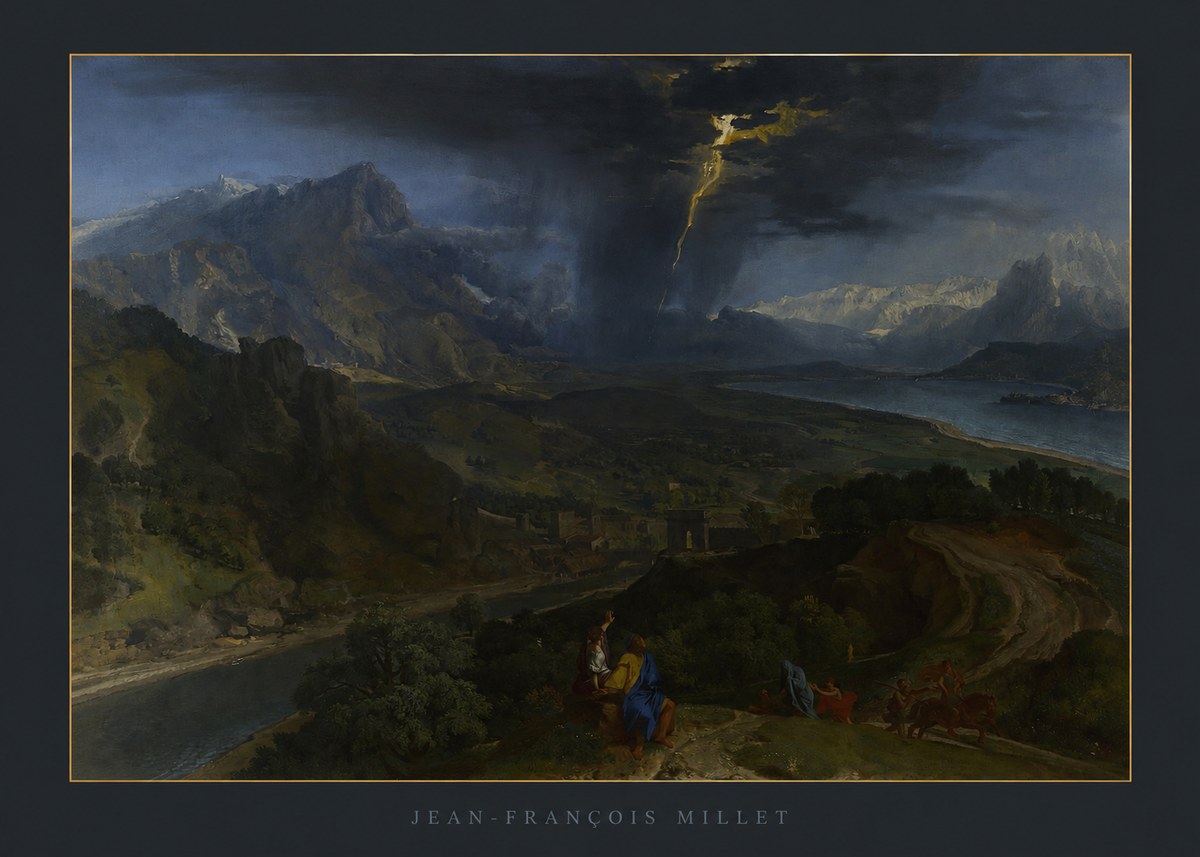 Jean-François Millet The Thunderbolt No6 - Affiche