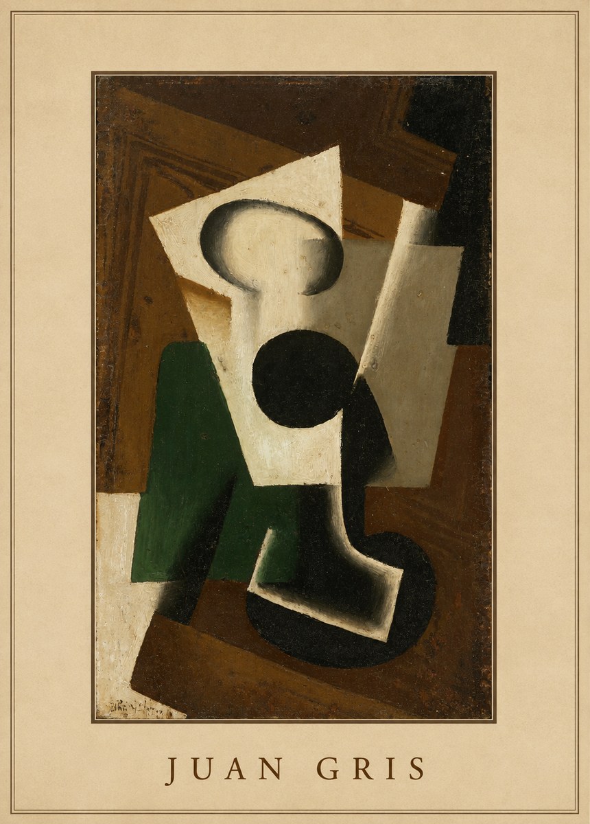 Juan Gris The Open Window No4 - Affiche