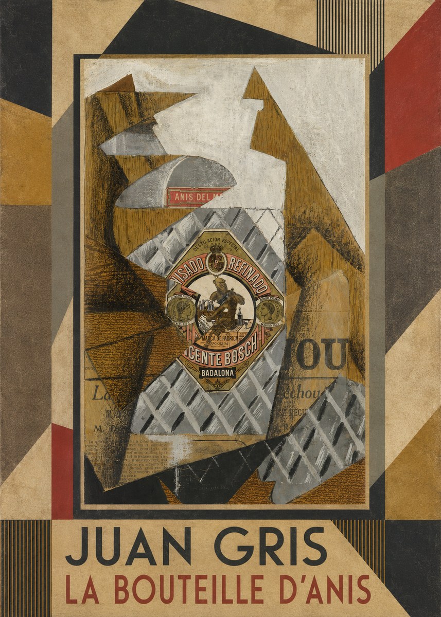 Juan Gris La Bouteille D'anis No1 - Affiche