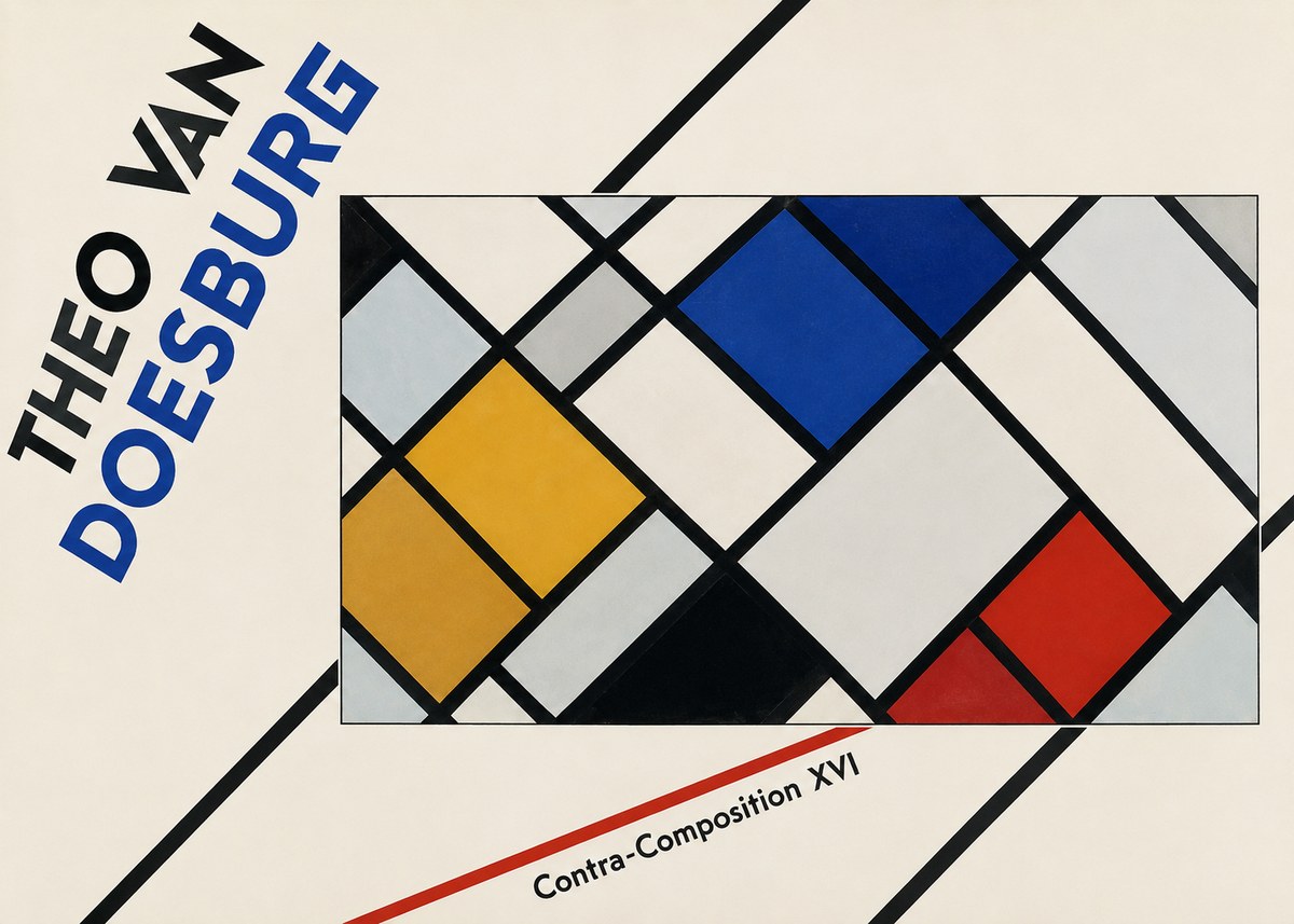 Theo van Doesburg Contra-composition Xvi No2 - Affiche