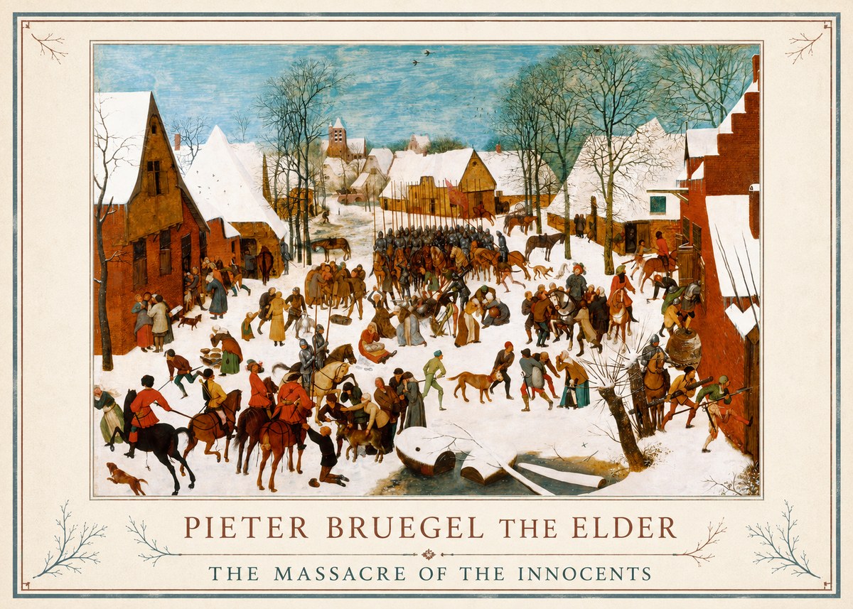 Pieter Bruegel The Massacre of the Innocents No1 - Affiche