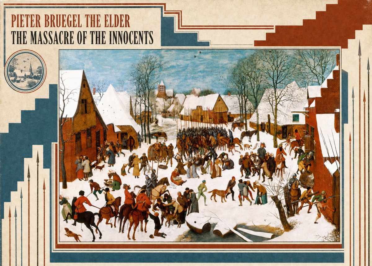 Pieter Bruegel The Massacre of the Innocents No4 - Affiche