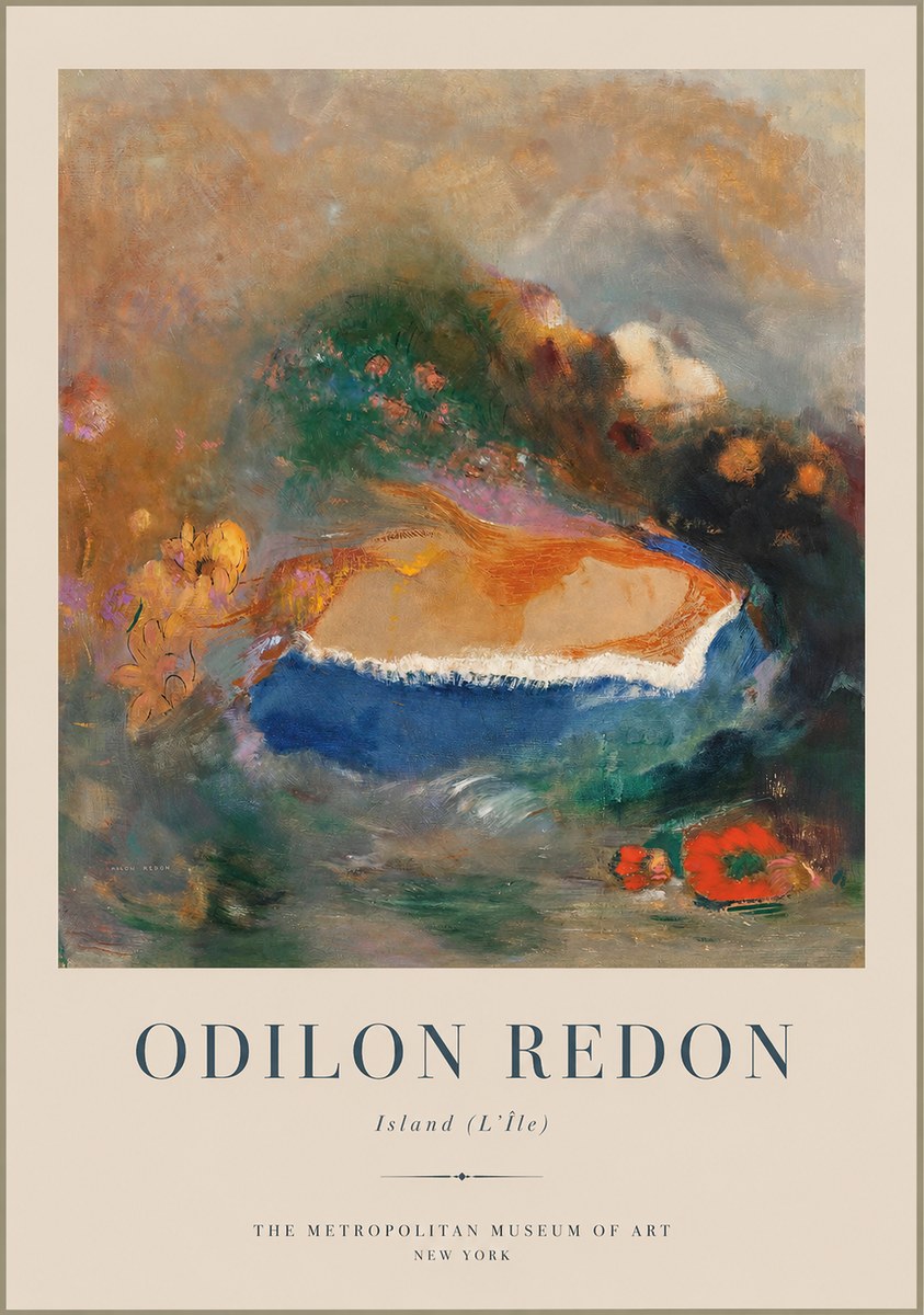 Odilon Redon Island (L'île) No1 - Affiche