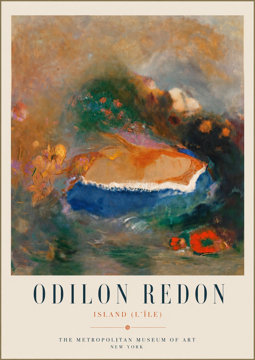 Odilon Redon Island (L'île) No5 - Affiche