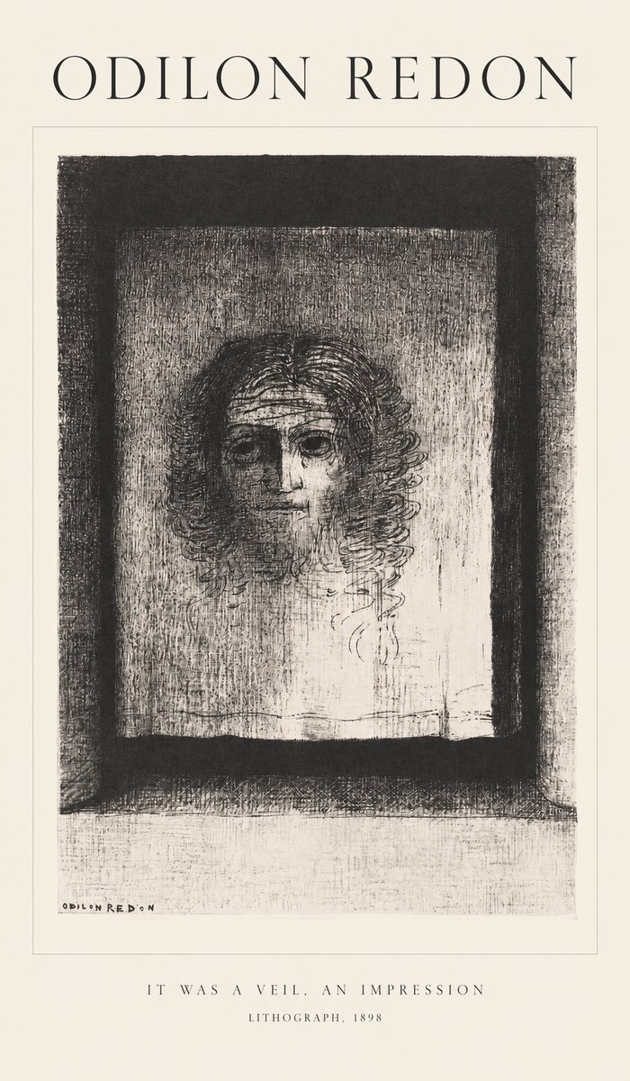 Odilon Redon It Was a Veil, an Impression No1 - Affiche