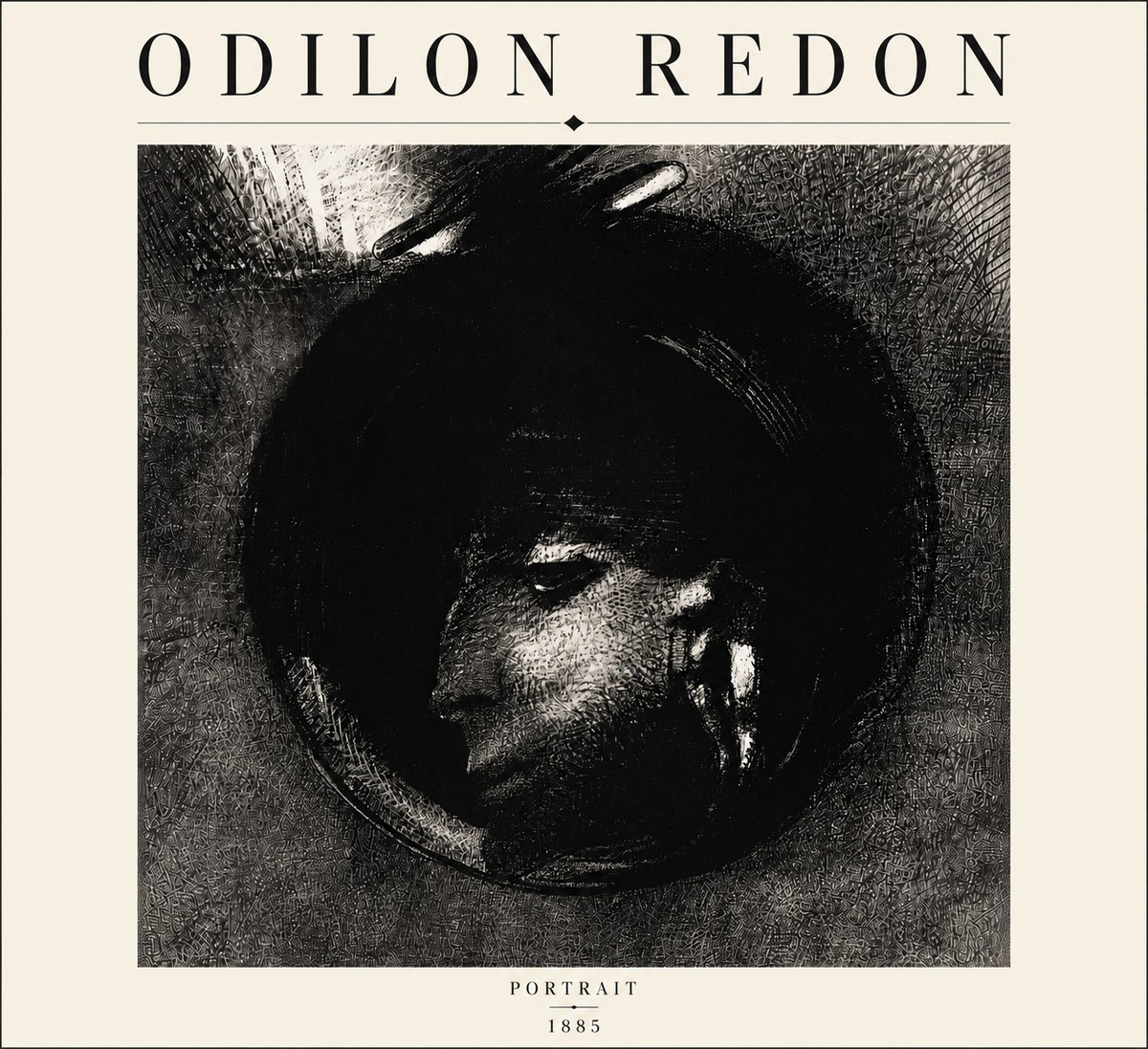 Odilon Redon Portrait No6 - Affiche