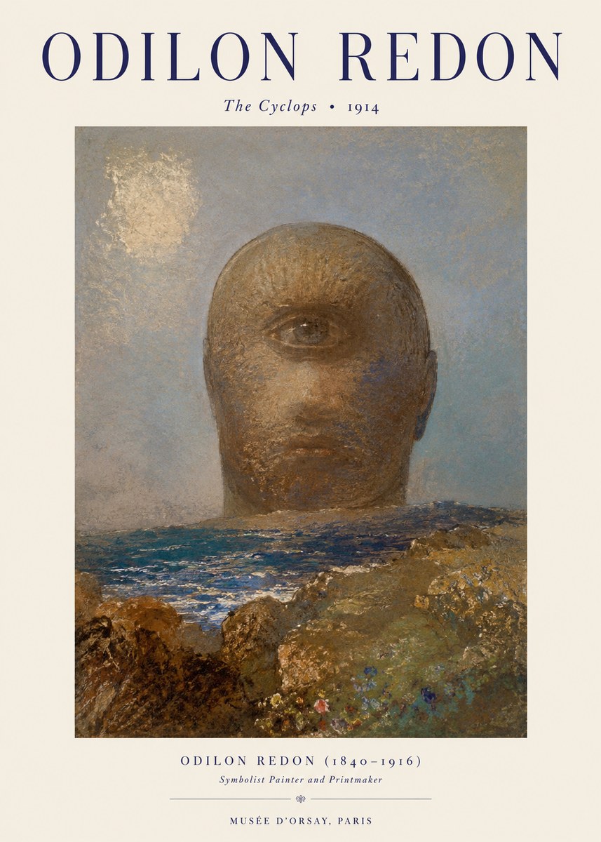 Odilon Redon The Cyclops I No1 - Affiche
