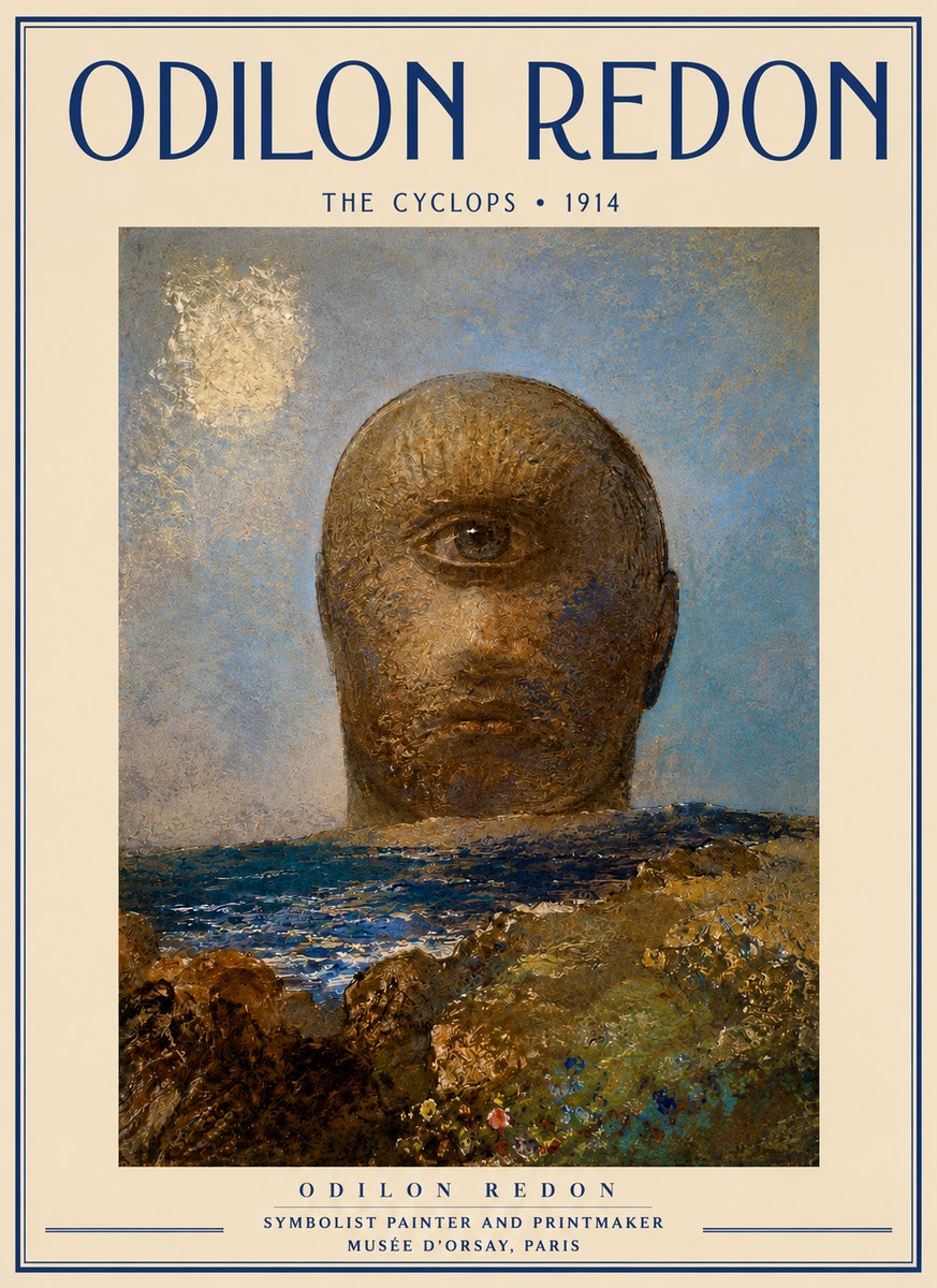 Odilon Redon The Cyclops I No3 - Affiche