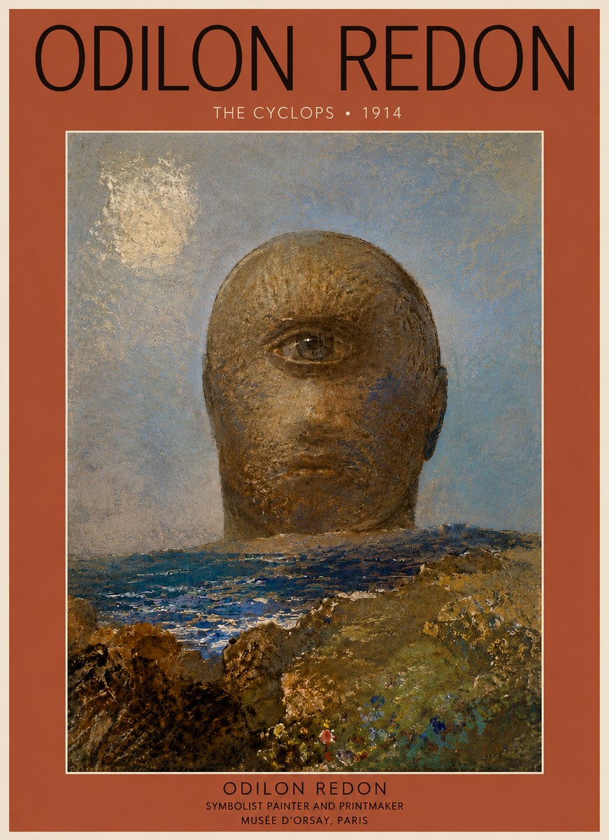 Odilon Redon The Cyclops I No5 - Affiche