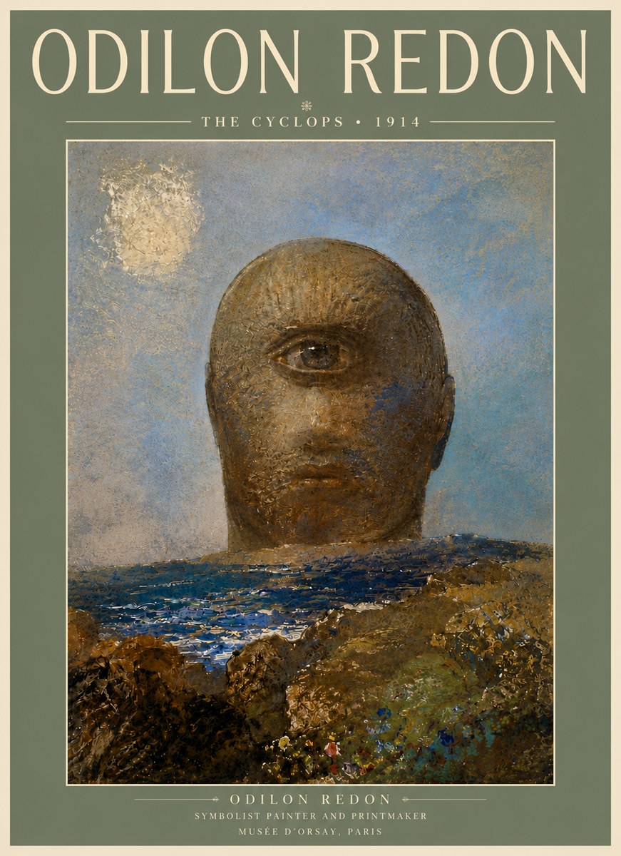 Odilon Redon The Cyclops I No6 - Affiche