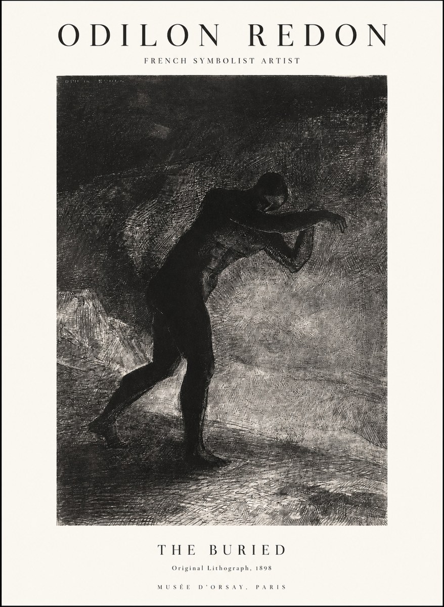 Odilon Redon The Buried No1 - Affiche