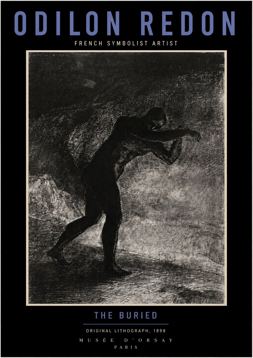 Odilon Redon The Buried No3 - Affiche