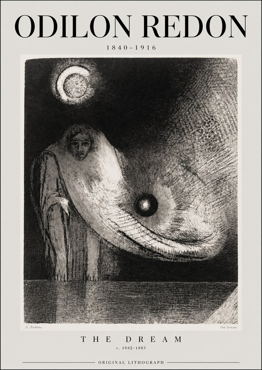 Odilon Redon The Dream No2 - Affiche