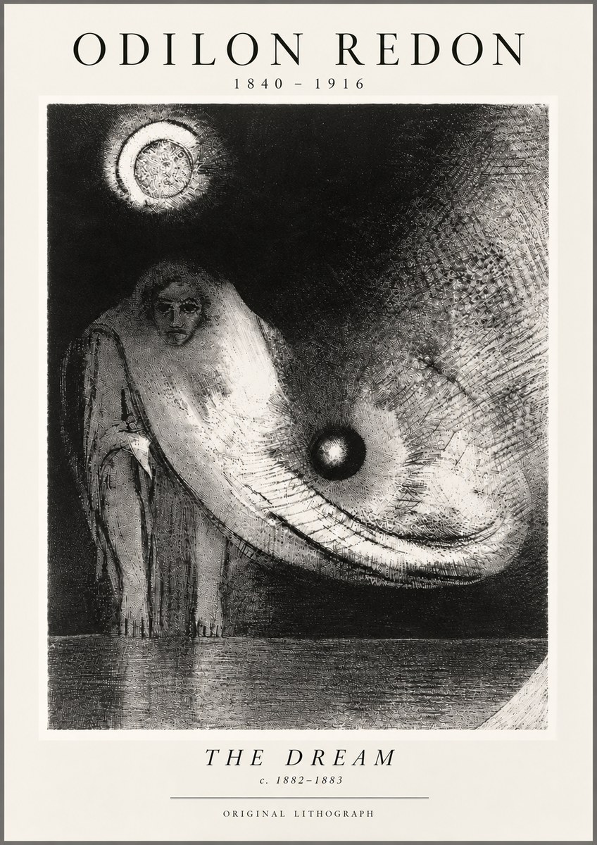 Odilon Redon The Dream No5 - Affiche