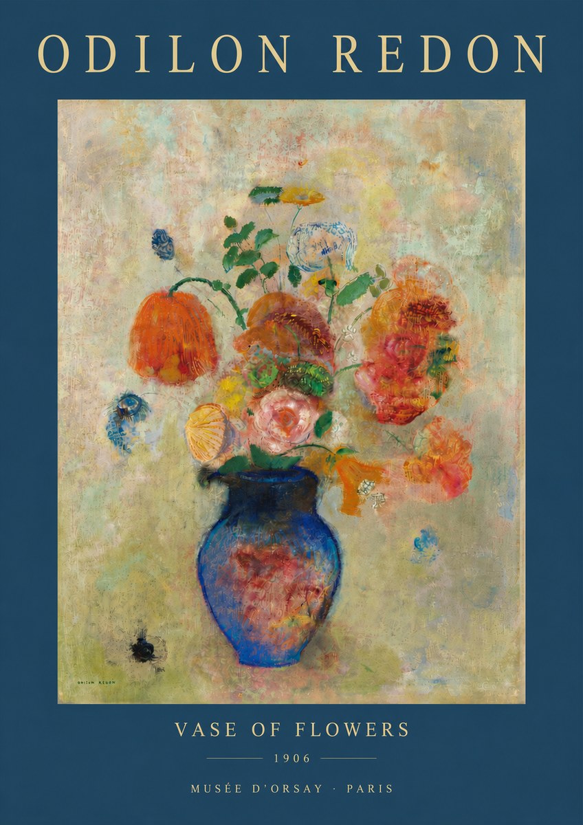 Odilon Redon Vase of Flowers No4 - Affiche