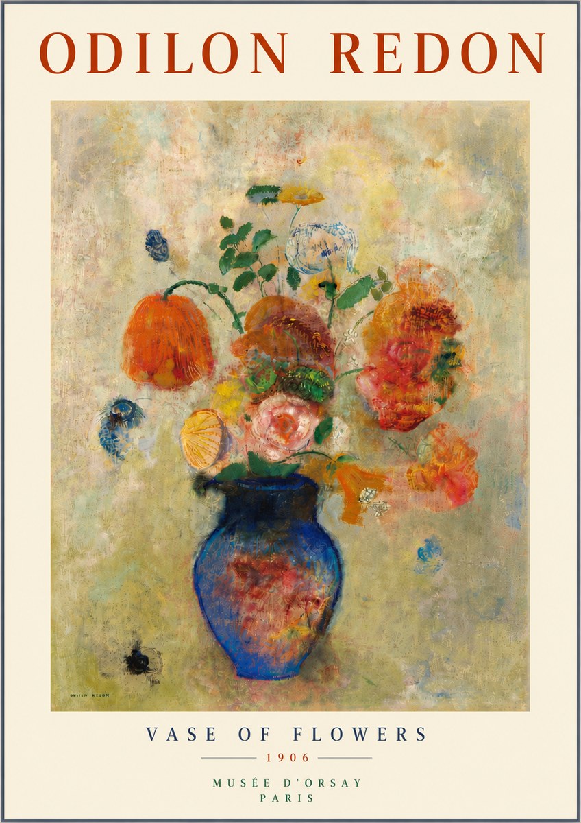 Odilon Redon Vase of Flowers No5 - Affiche