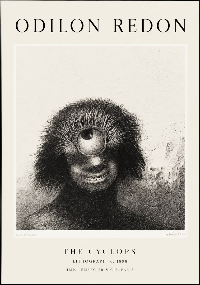 Odilon Redon The Cyclops II No1 - Affiche