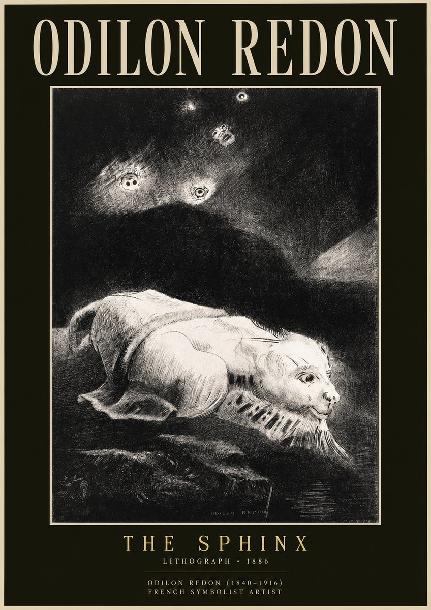 Odilon Redon The Sphinx No2 - Affiche