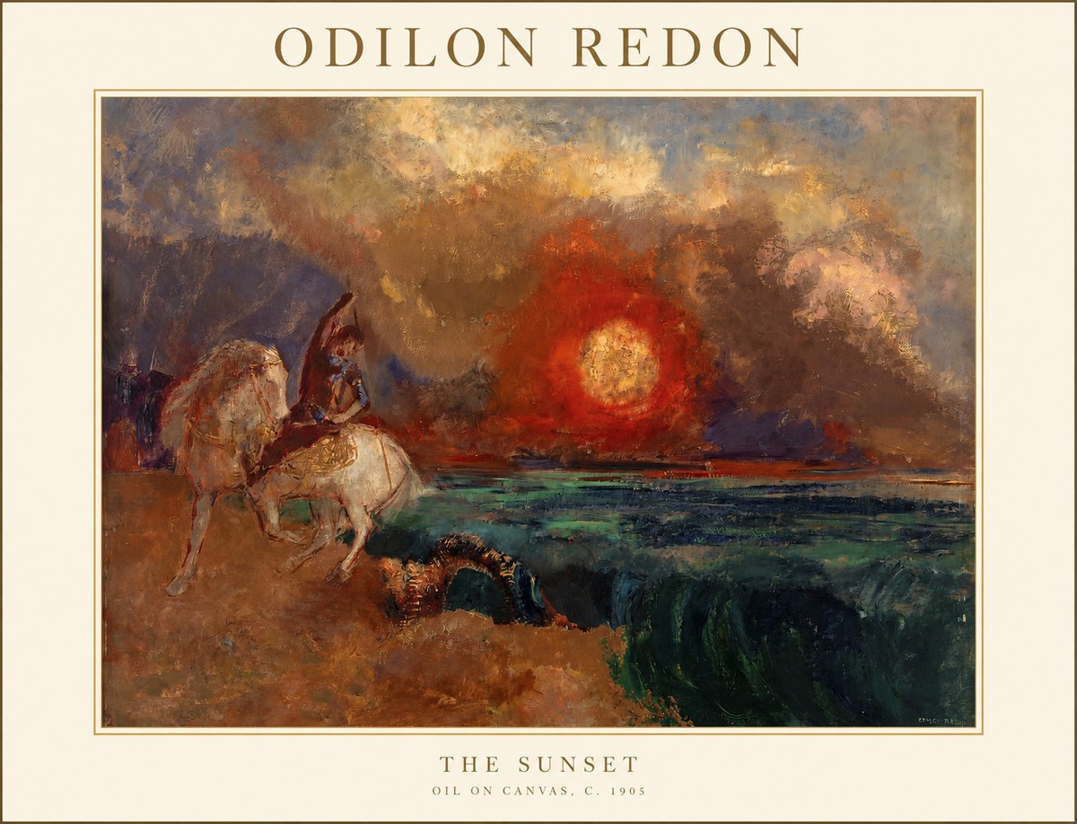 Odilon Redon The Sunset No1 - Affiche