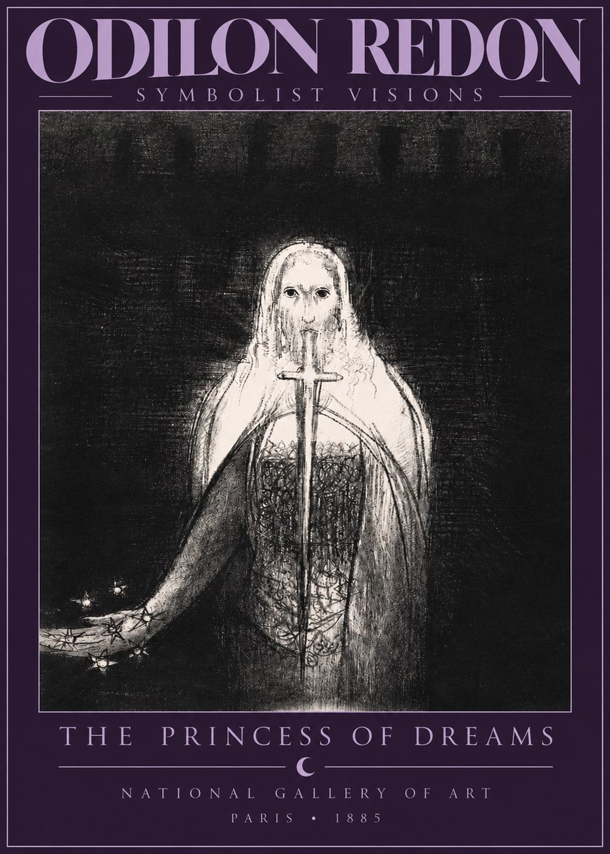 Odilon Redon The Princess of Dreams No2 - Affiche