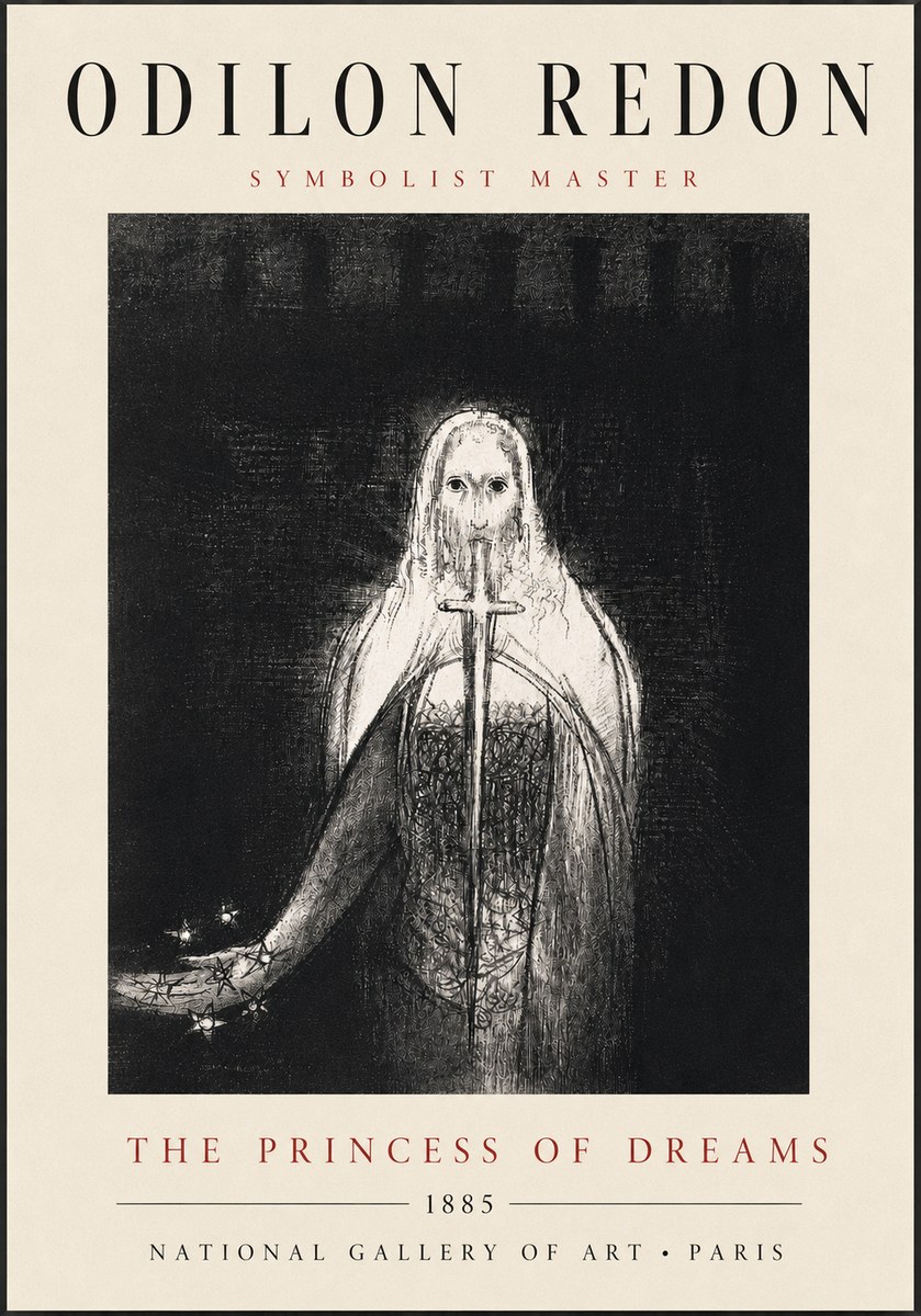 Odilon Redon The Princess of Dreams No3 - Affiche