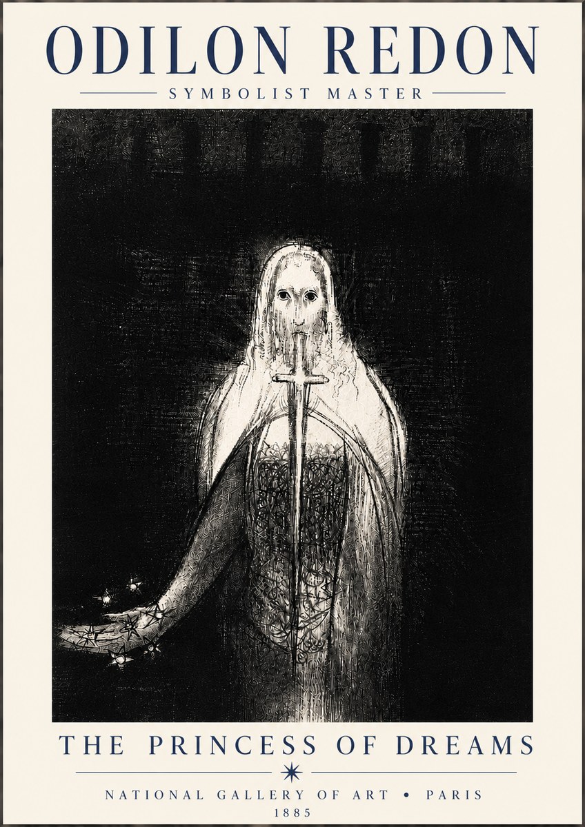 Odilon Redon The Princess of Dreams No6 - Affiche