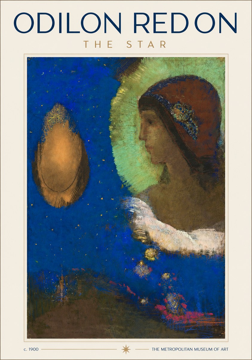 Odilon Redon The Star No3 - Affiche