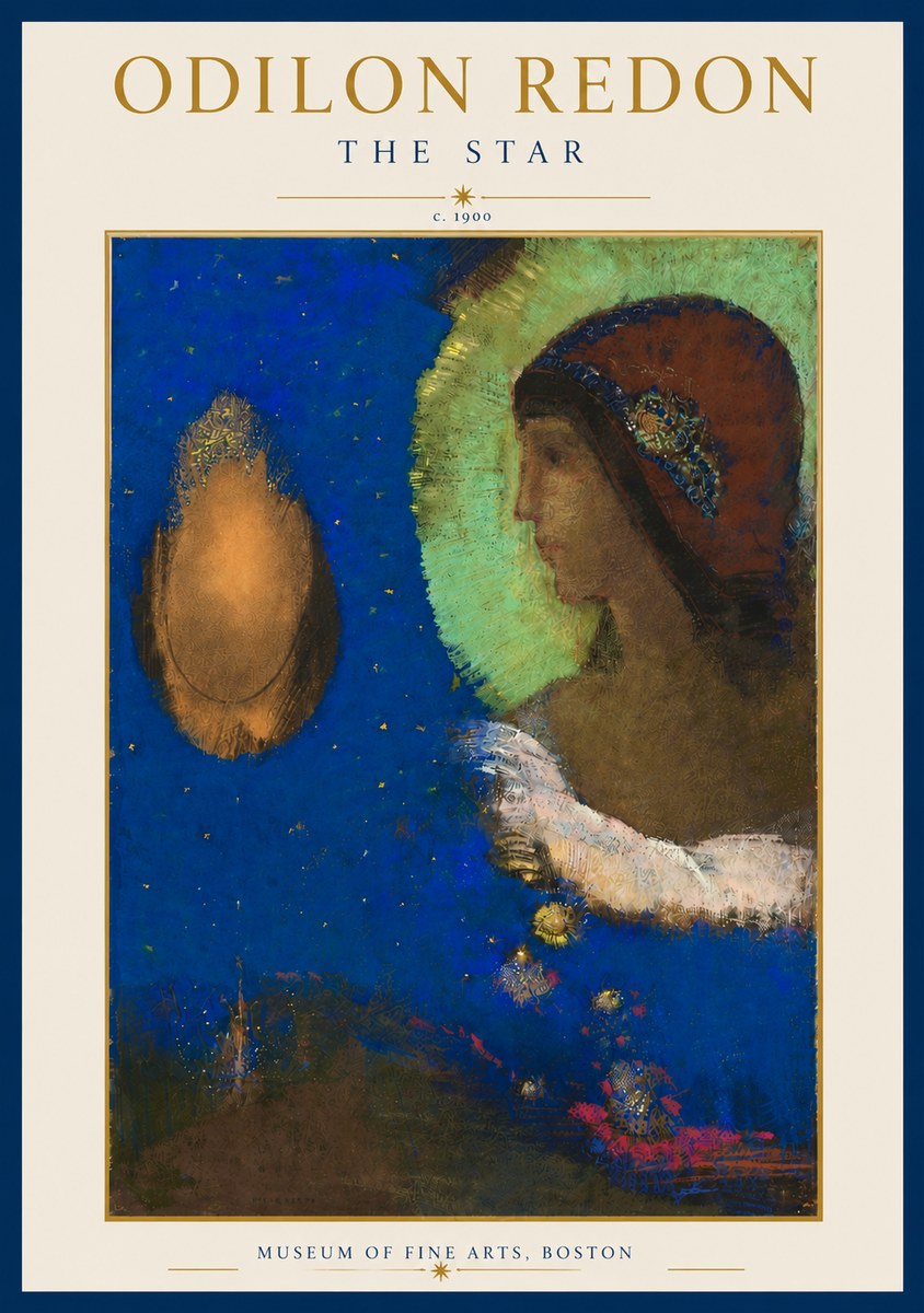 Odilon Redon The Star No5 - Affiche