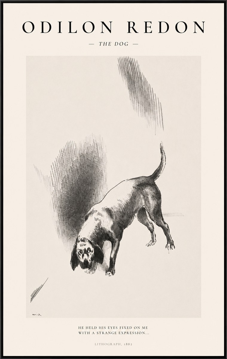 Odilon Redon The Dog No1 - Affiche