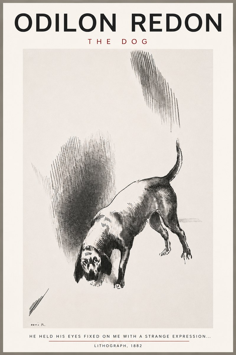 Odilon Redon The Dog No4 - Affiche