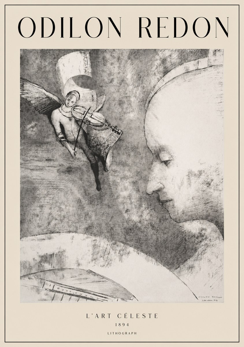 Odilon Redon L'art Céleste No1 - Affiche