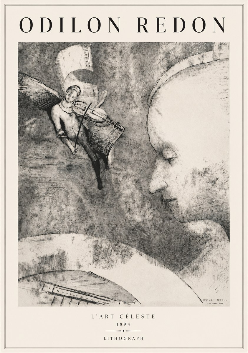 Odilon Redon L'art Céleste No3 - Affiche
