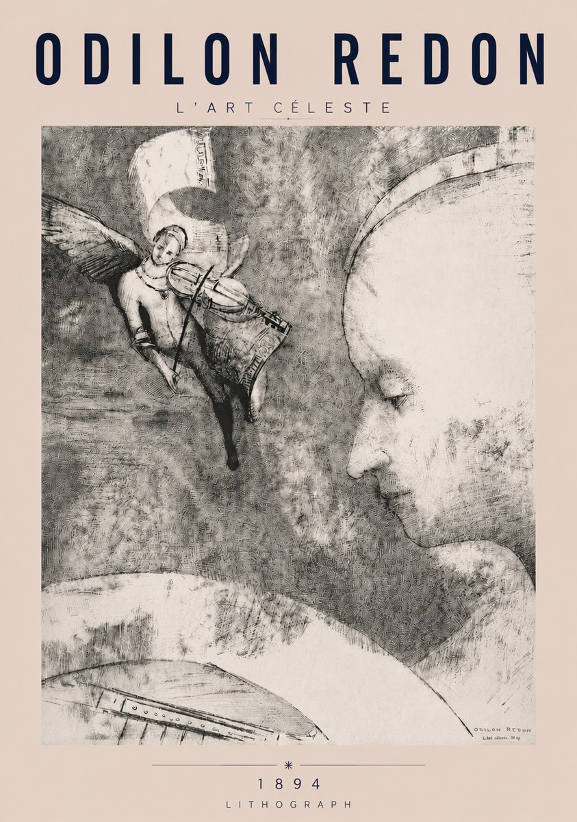 Odilon Redon L'art Céleste No4 - Affiche