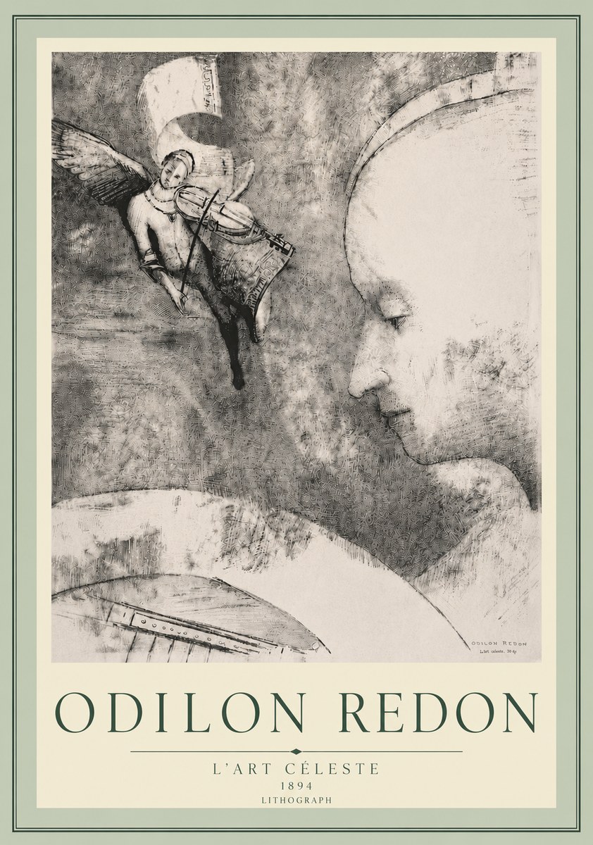 Odilon Redon L'art Céleste No5 - Affiche