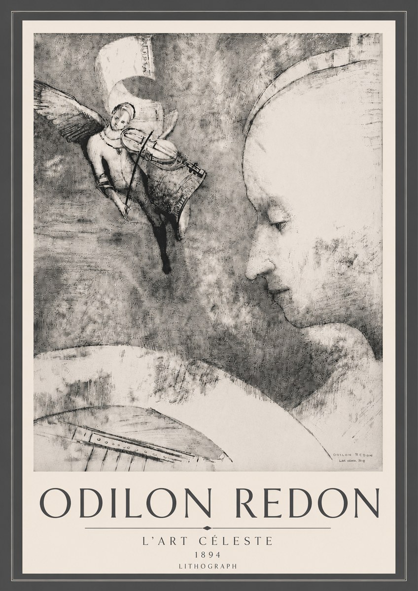 Odilon Redon L'art Céleste No6 - Affiche