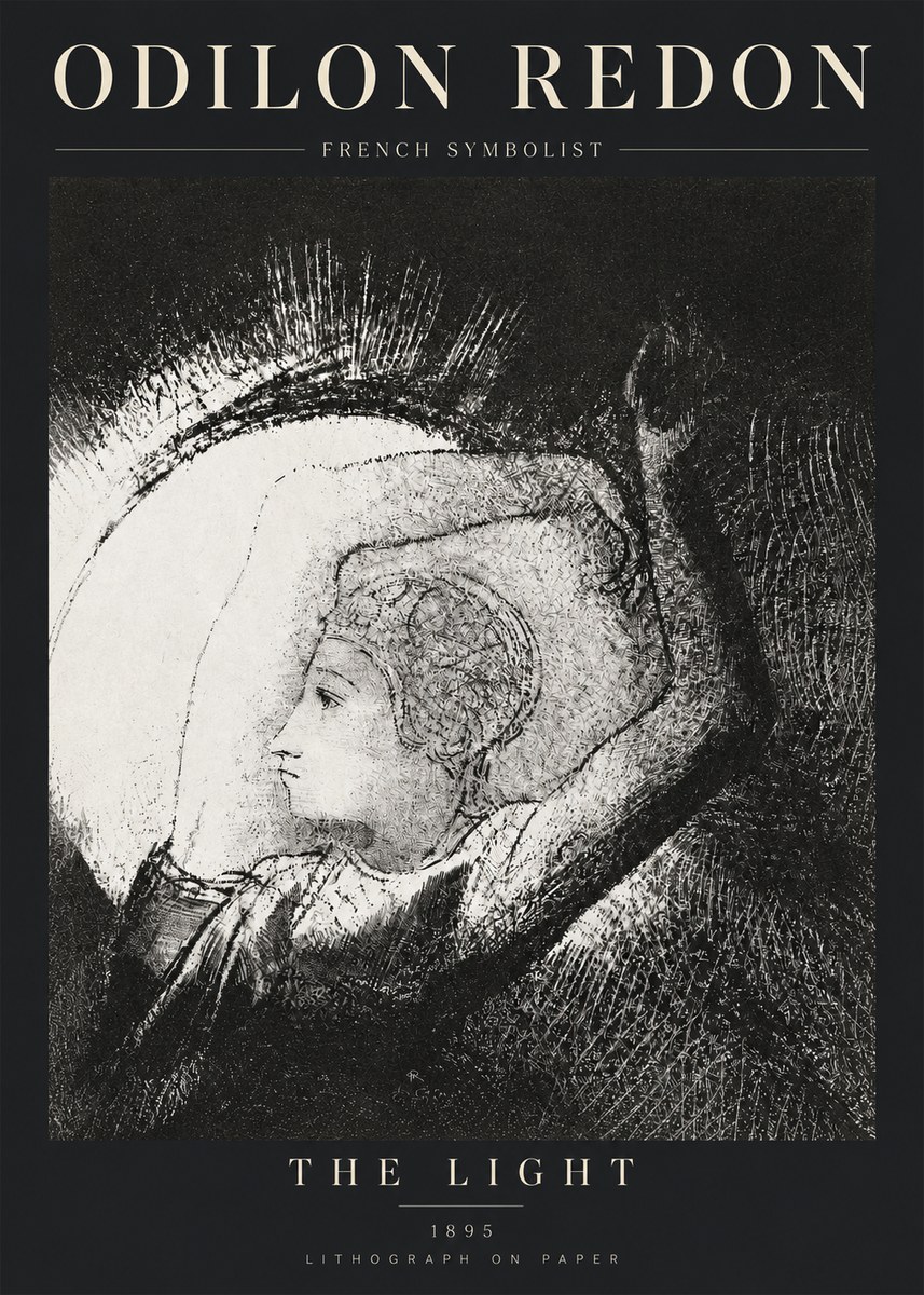 Odilon Redon The Light No3 - Affiche