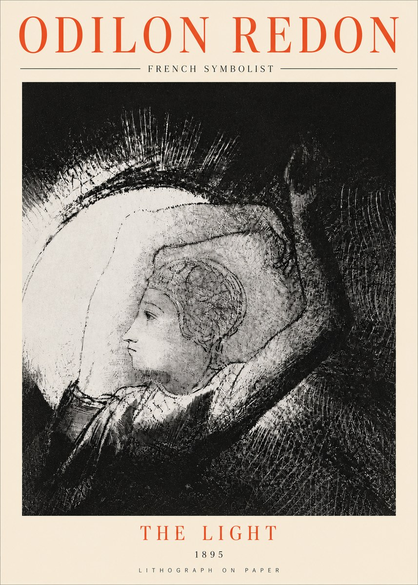 Odilon Redon The Light No4 - Affiche
