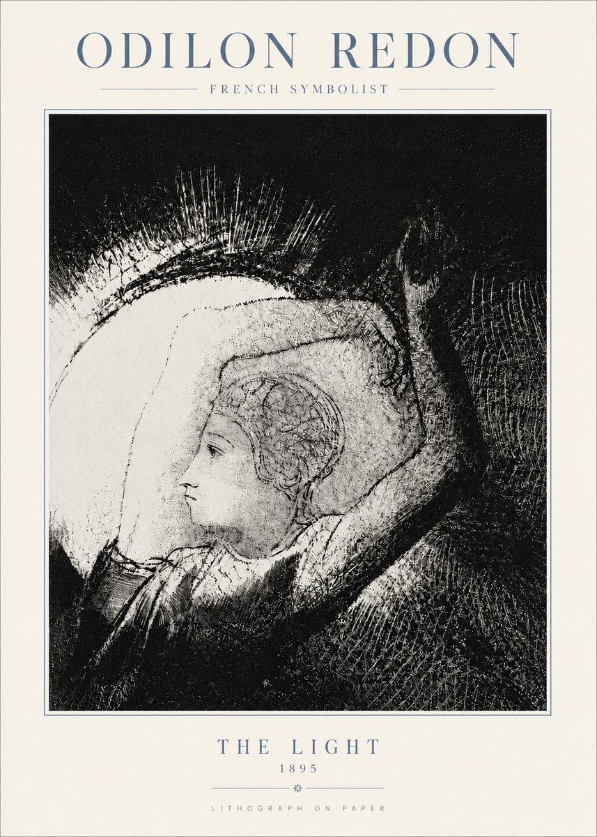 Odilon Redon The Light No5 - Affiche