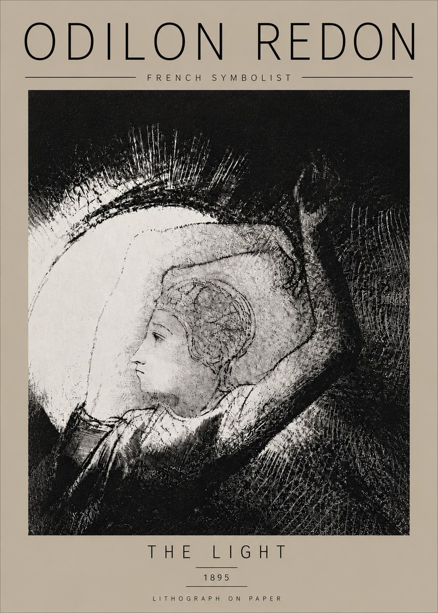 Odilon Redon The Light No6 - Affiche
