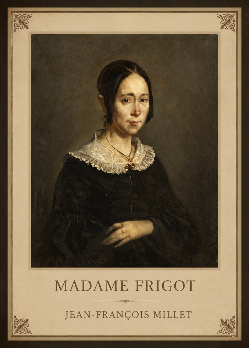 Jean-François Millet Madame Frigot No1 - Affiche