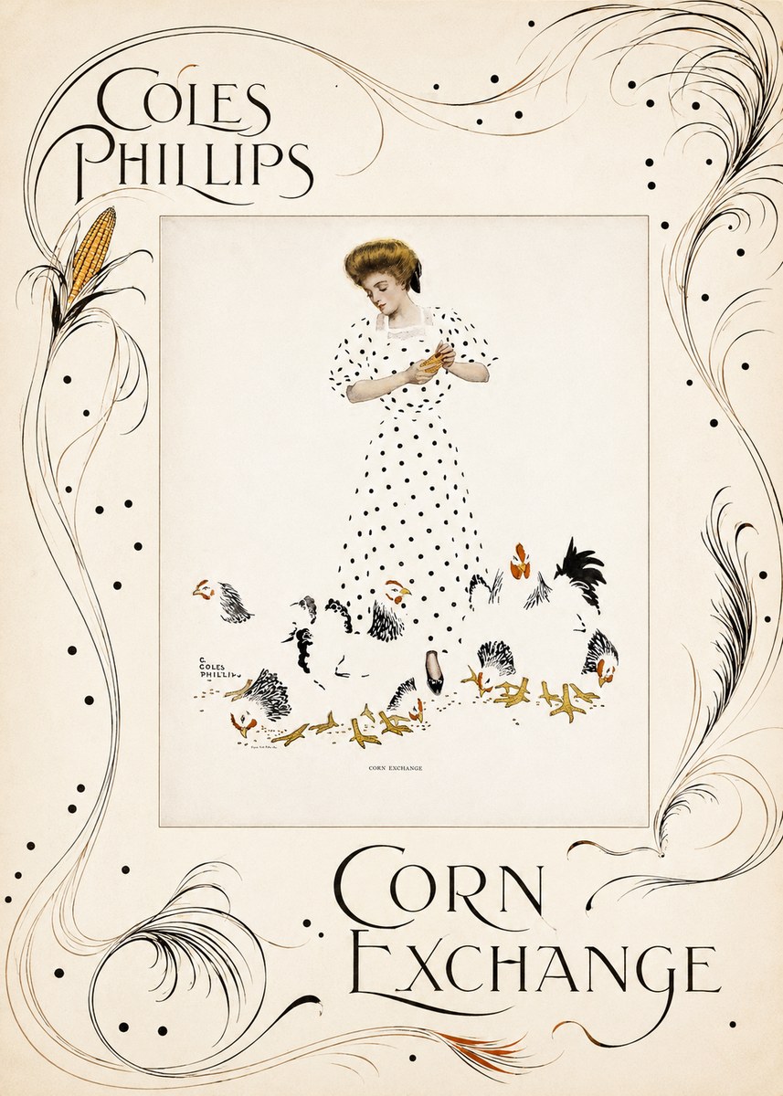 Coles Phillips Corn Exchange No2 - Affiche