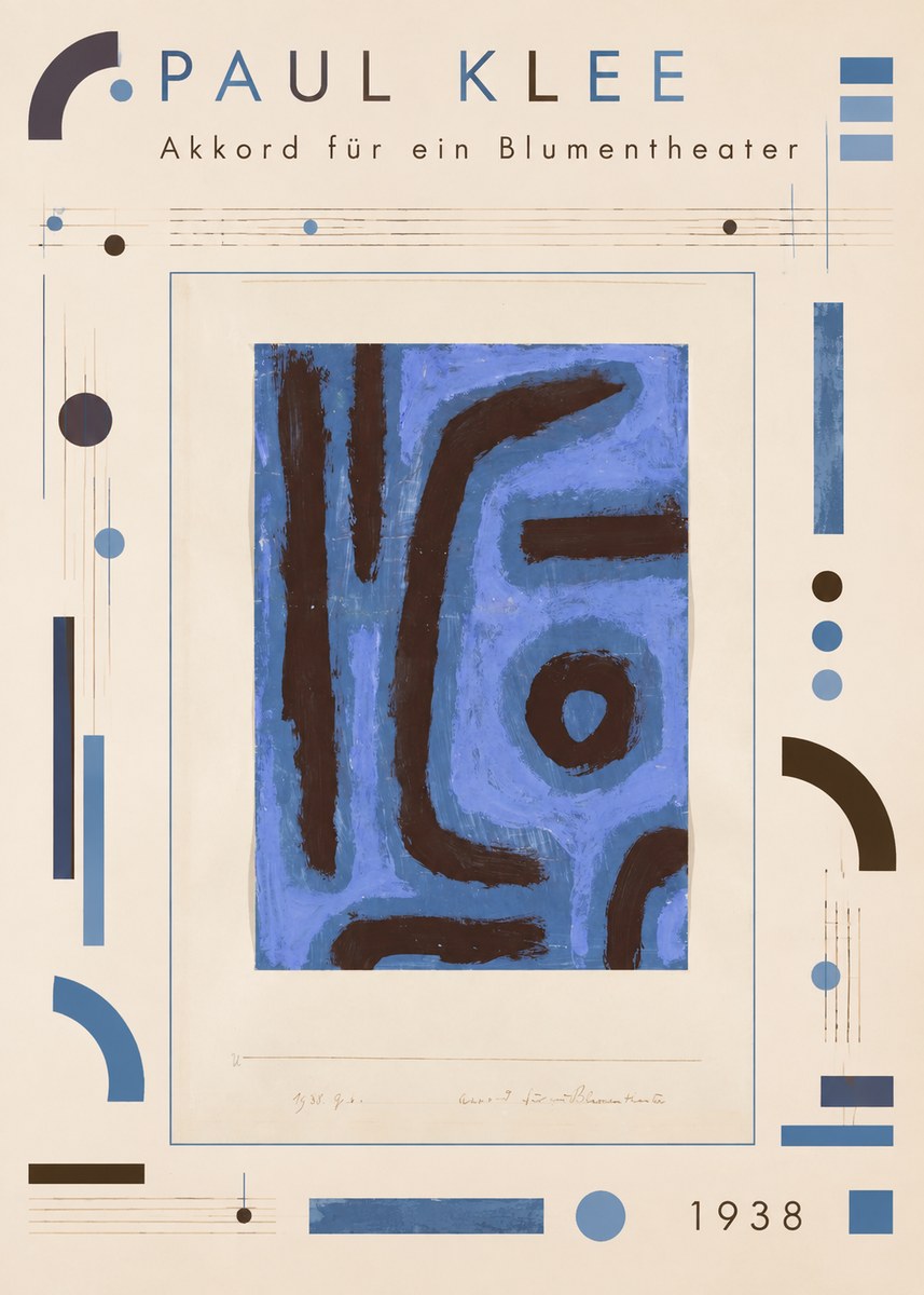 Paul Klee Akkord Für Ein Blumentheater No4 - Affiche