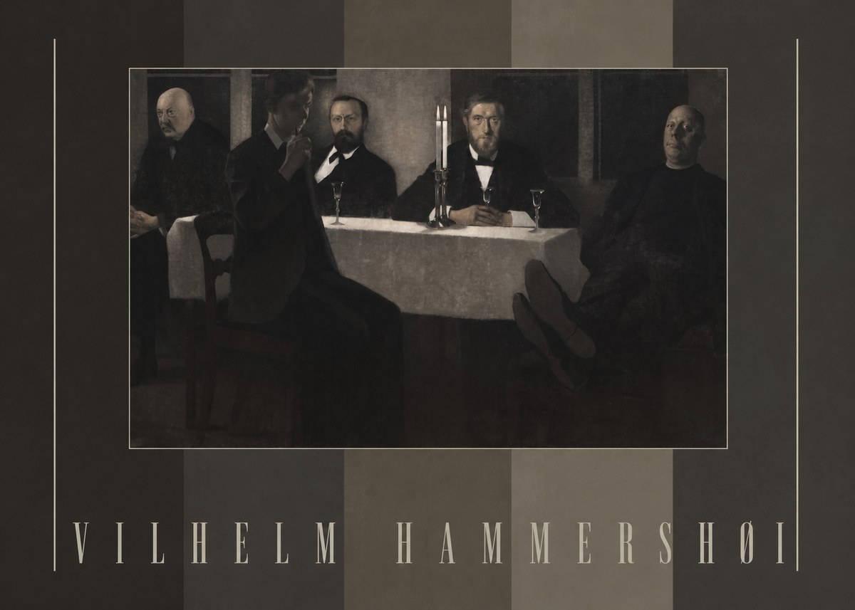 Vilhelm Hammershøi Five Portraits II No5 - Affiche