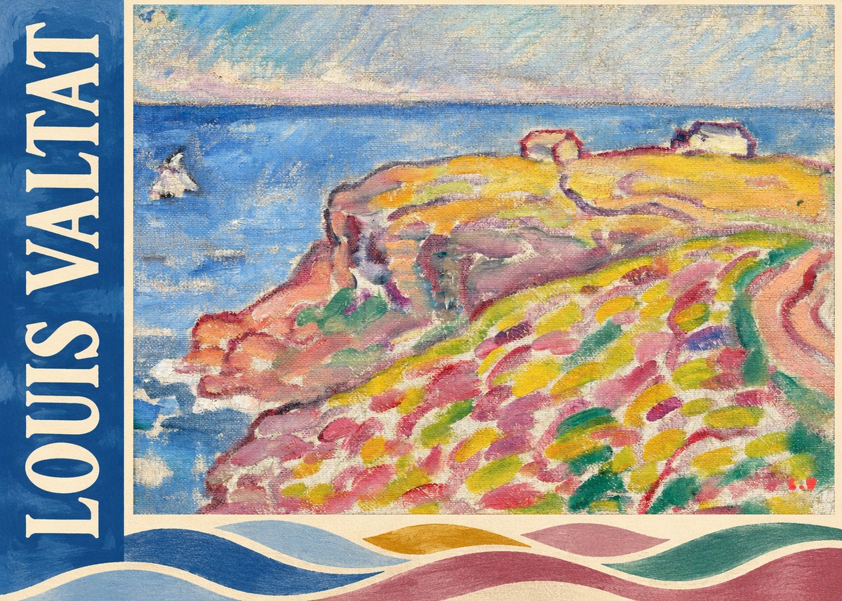 Louis Valtat Coastal Landscape with Bather No2 - Affiche