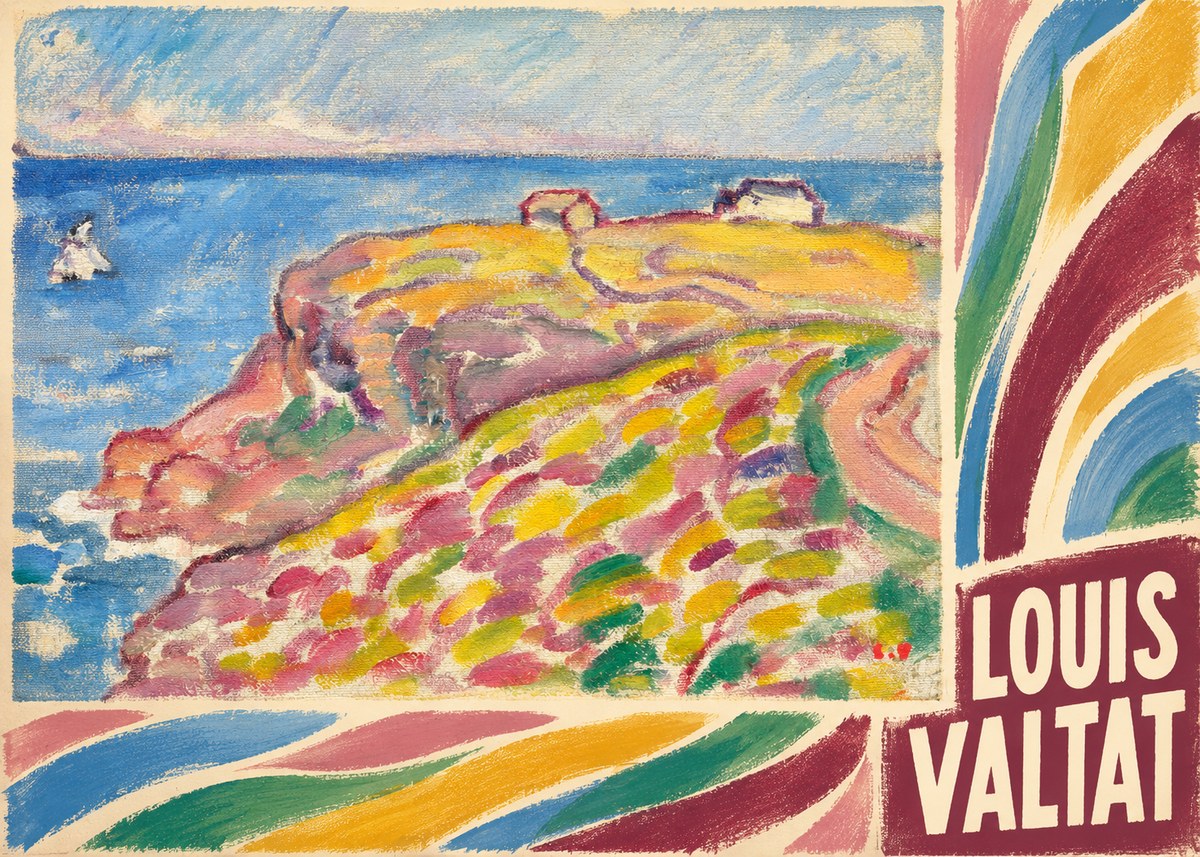 Louis Valtat Coastal Landscape with Bather No6 - Affiche