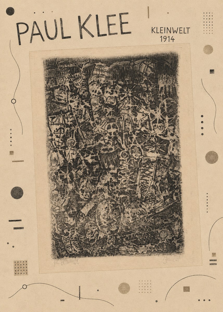 Paul Klee Kleinwelt No2 - Affiche