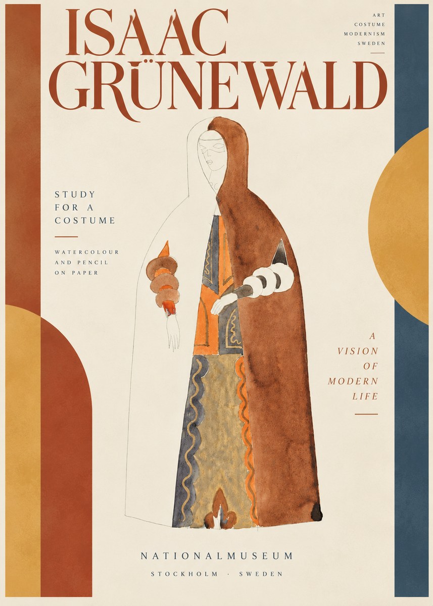 Isaac Grünewald Study for a Costume I No4 - Affiche